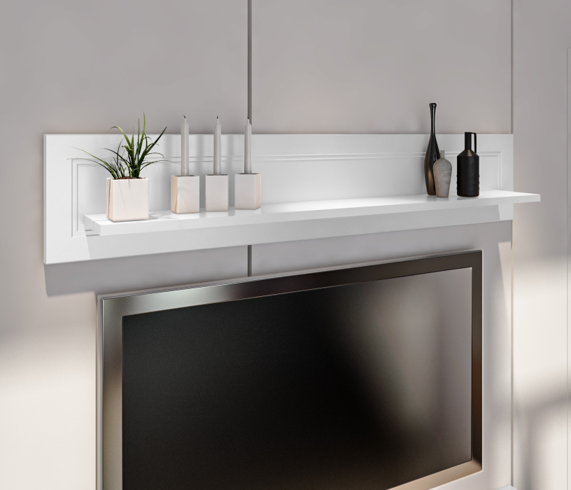 Стенки для гостиной, Комплект для гостиной Ассоль, Белый